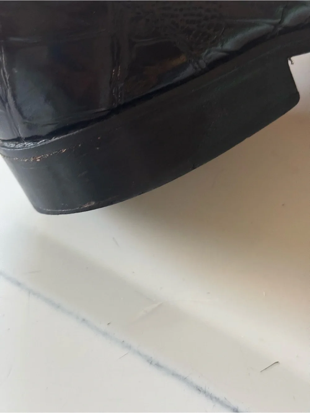 Stacy Adams Black Croc-Embossed Oxford Dress Shoes